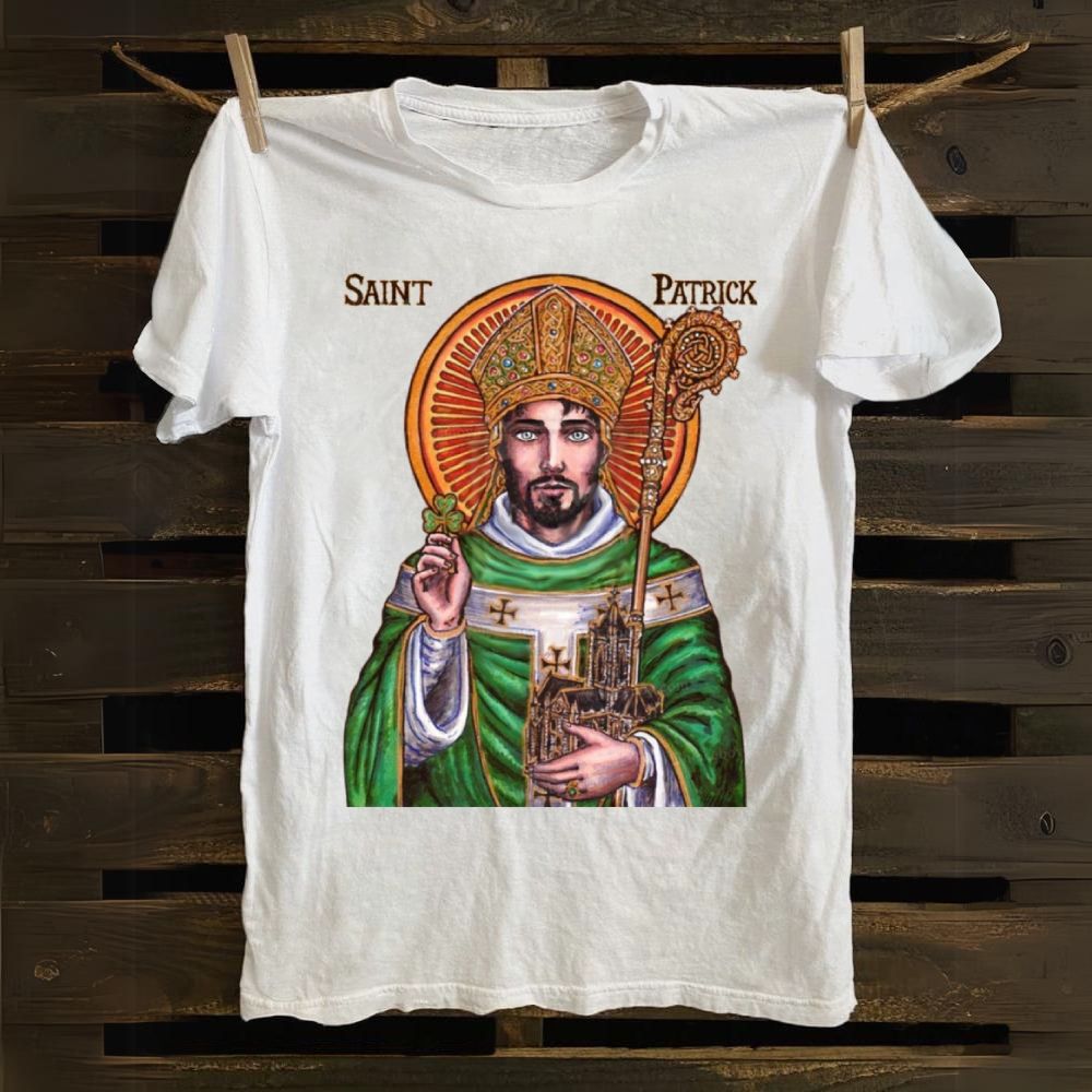 St. Patrick Icon Cotton T-shirt