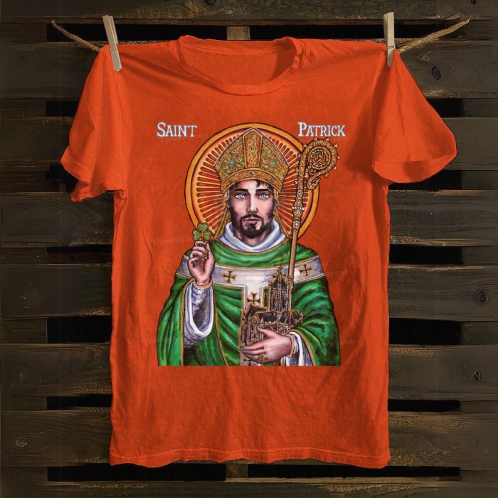 St. Patrick Icon Cotton T-shirt