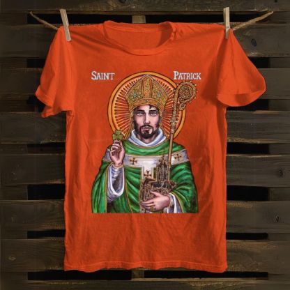 St. Patrick Icon Cotton T-shirt