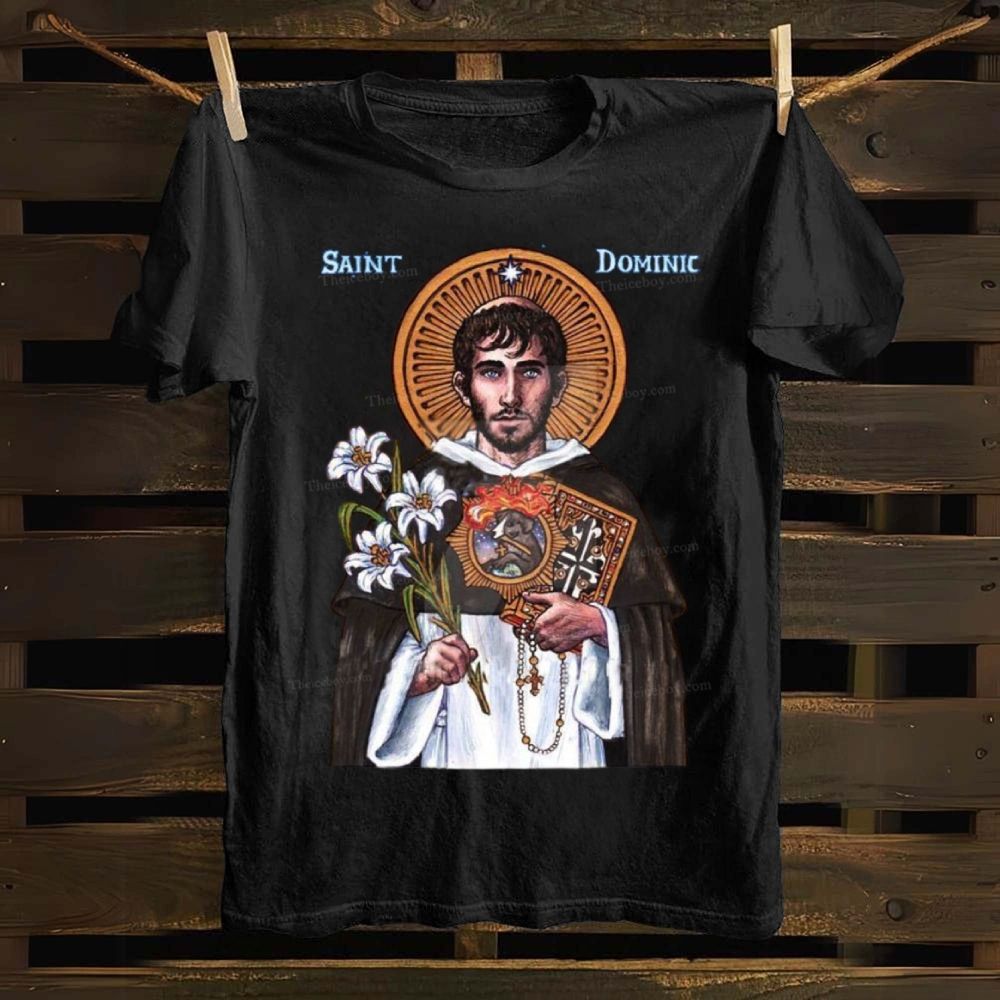 Saint Dominic Icon Cotton T-shirt