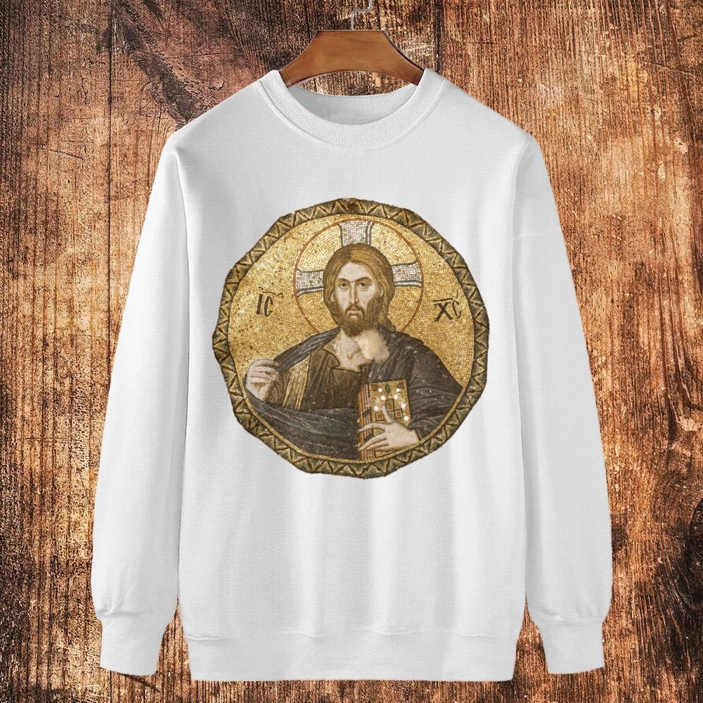  Christ in glory Cotton Crewneck Sweatshirt