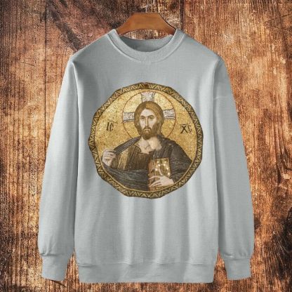  Christ in glory Cotton Crewneck Sweatshirt