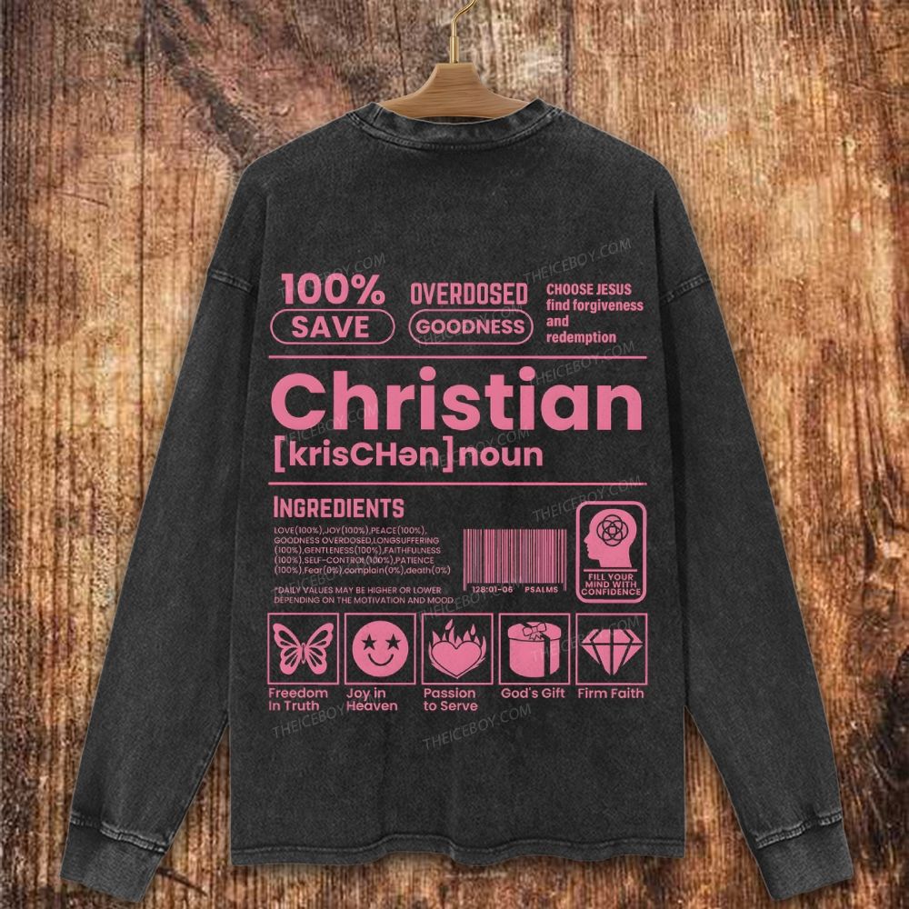 Christians - Forgiveness and Redemption Christian Washed Sweatshirt
