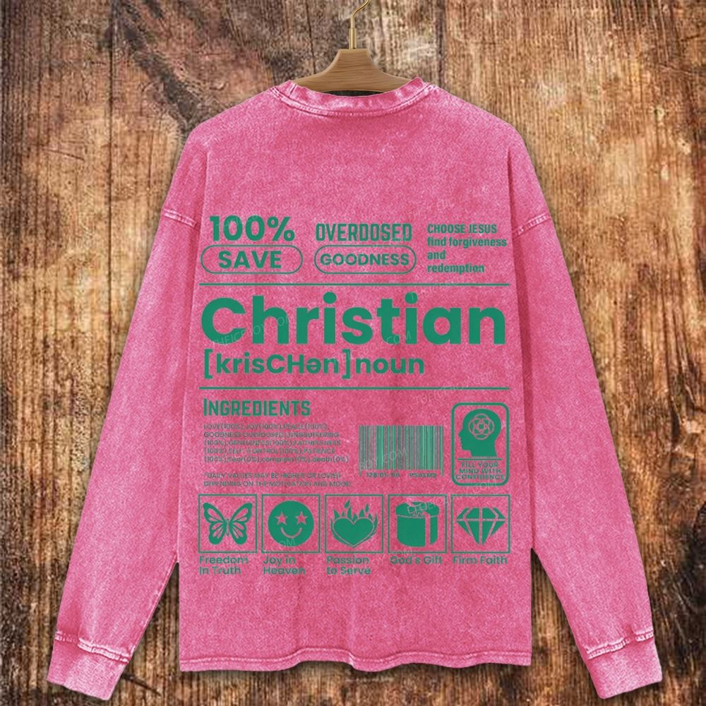 Christians - Forgiveness and Redemption Christian Washed Sweatshirt