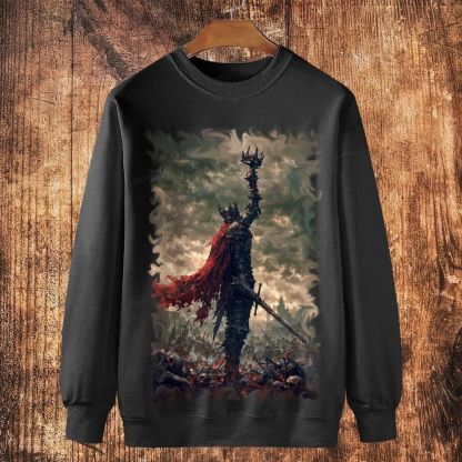 Victory Through The Power Of God Cotton Crewneck Sweatshirt