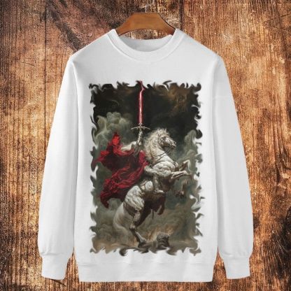 God of Victory Tramples Cotton Crewneck Sweatshirt