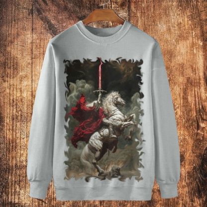 God of Victory Tramples Cotton Crewneck Sweatshirt