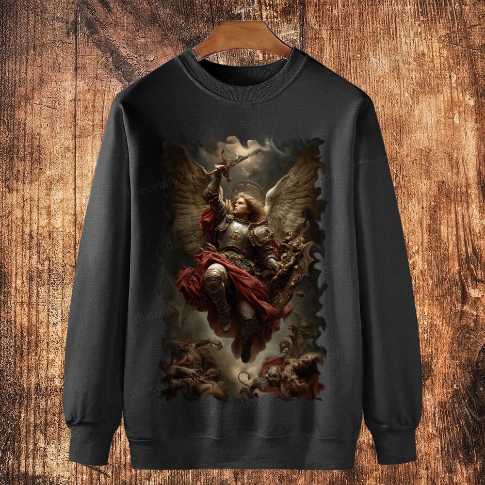 Blessed Gabriel Cotton Crewneck Sweatshirt