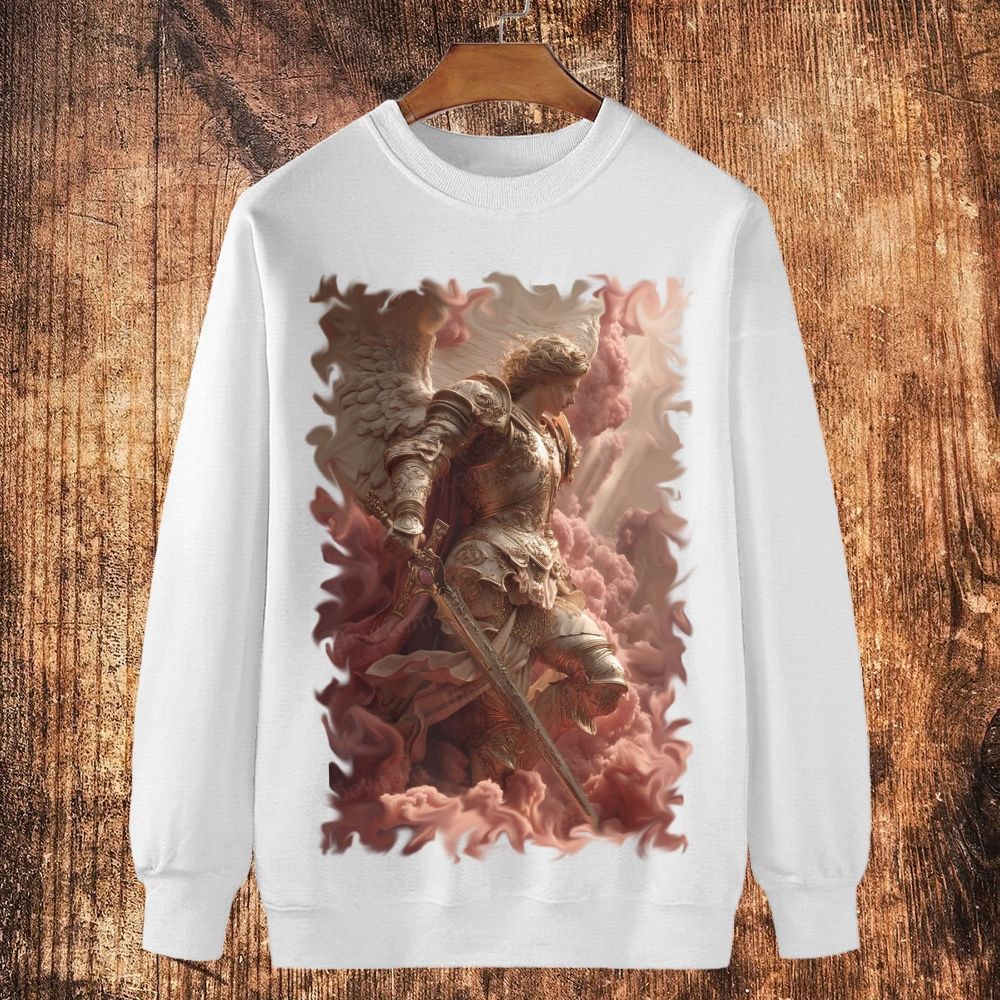 Celestial Seraph Cotton Crewneck Sweatshirt