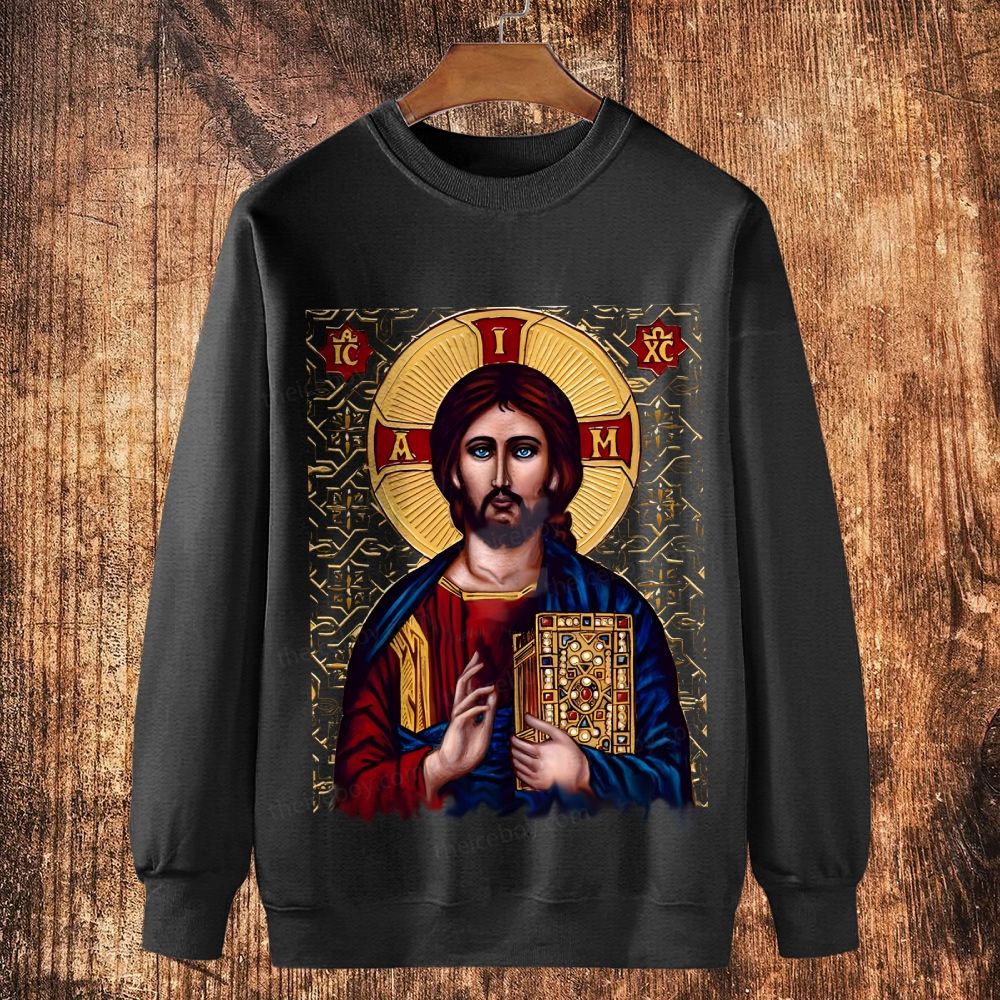 Resurrection Light Cotton Crewneck Sweatshirt