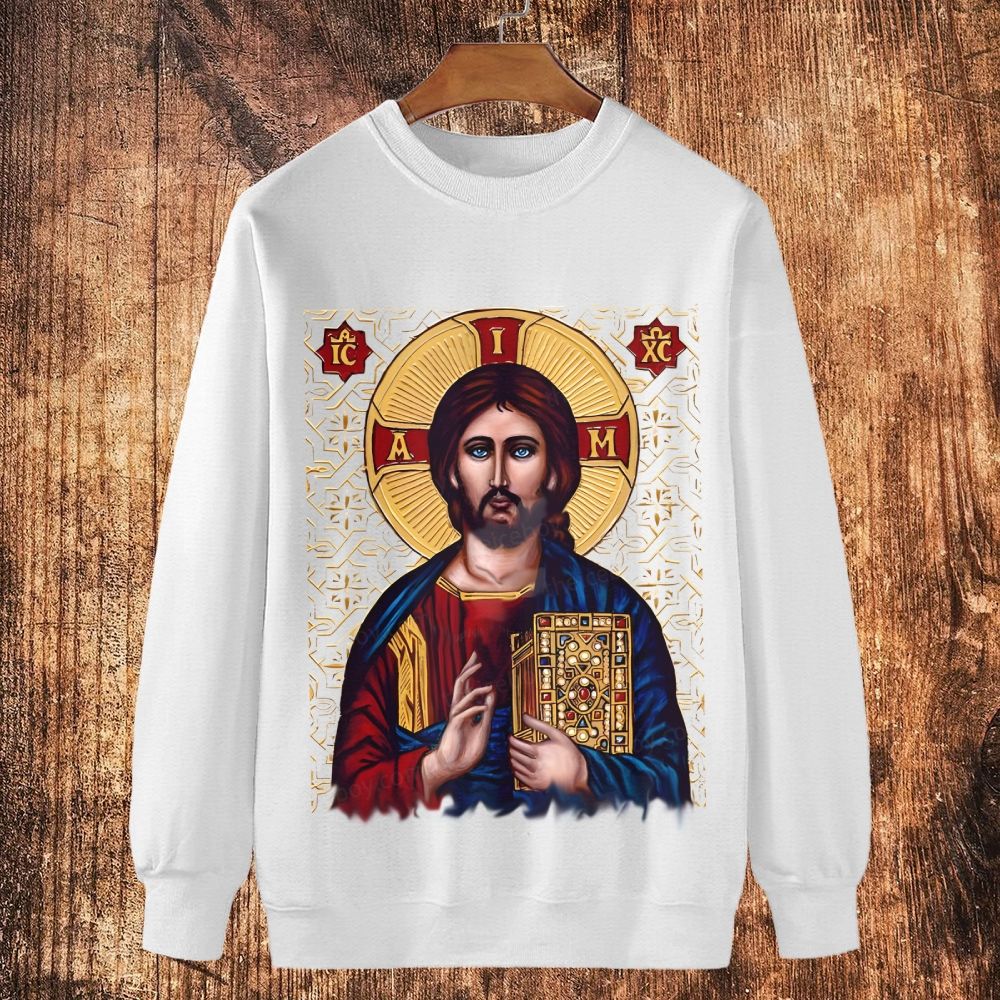 Resurrection Light Cotton Crewneck Sweatshirt