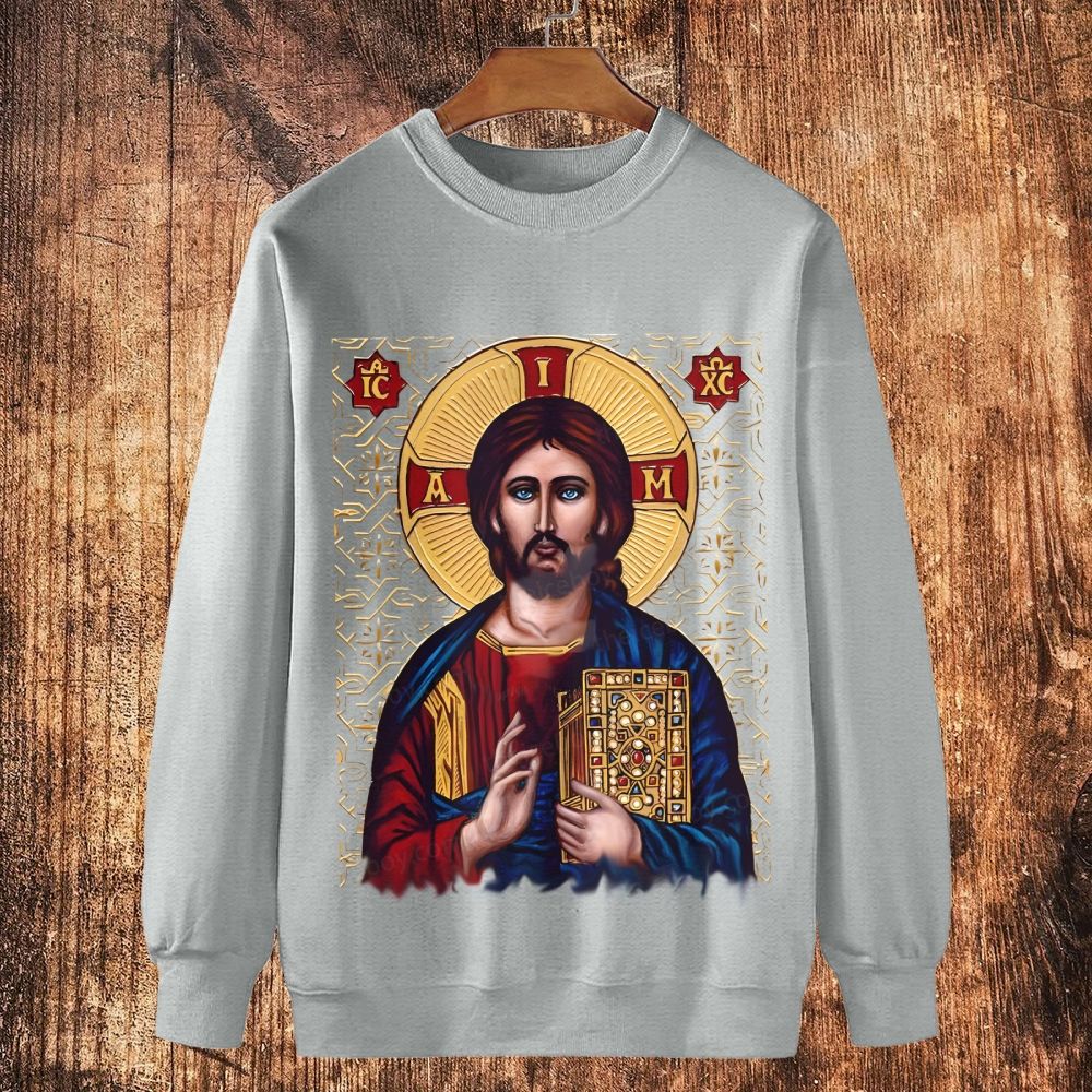 Resurrection Light Cotton Crewneck Sweatshirt