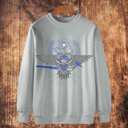 Orthodox Double-Headed Eagle Cross Cotton Crewneck Sweatshirt