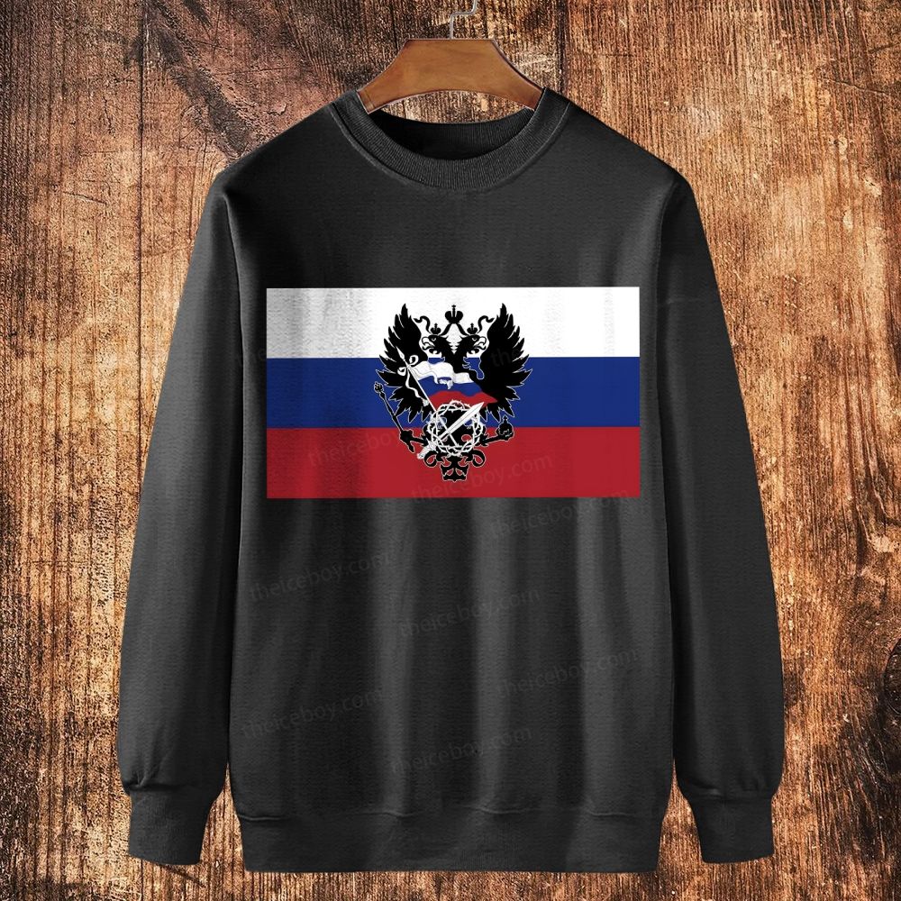 Orthodox cross Cotton Crewneck Sweatshirt