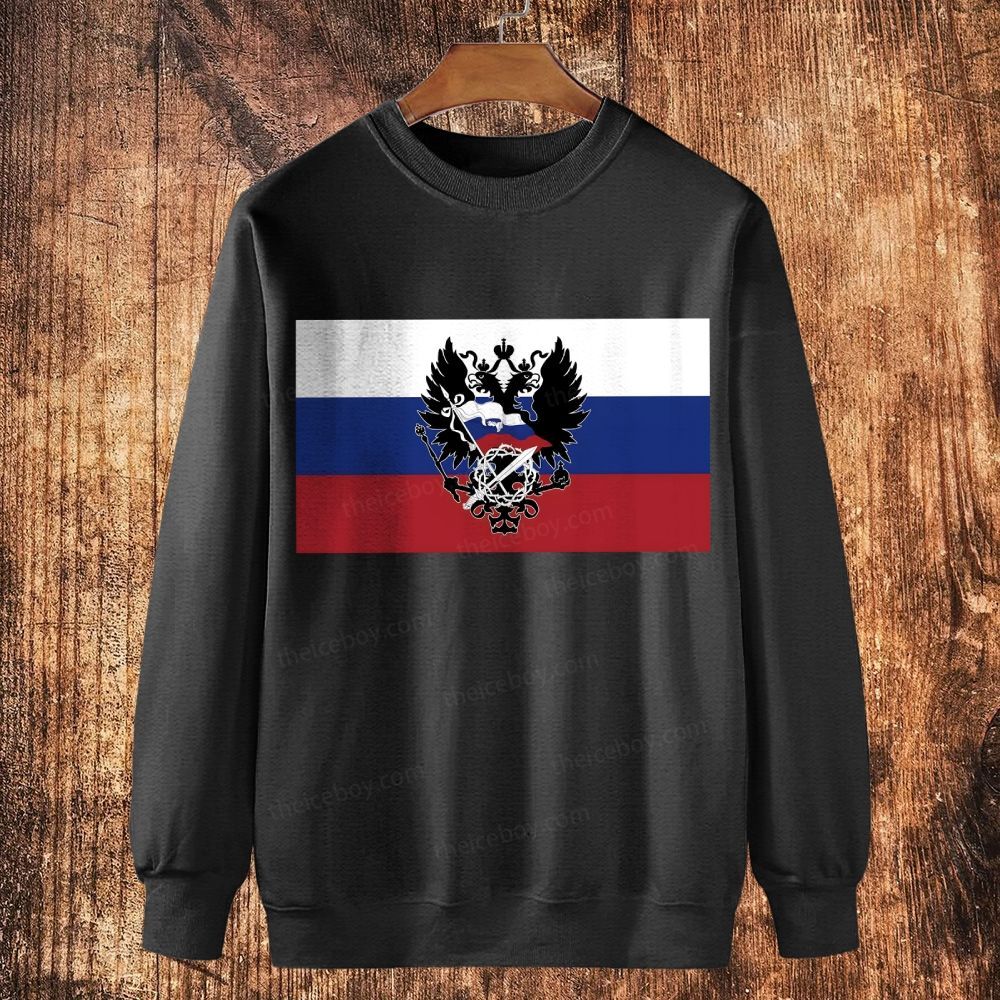 Orthodox cross Cotton Crewneck Sweatshirt
