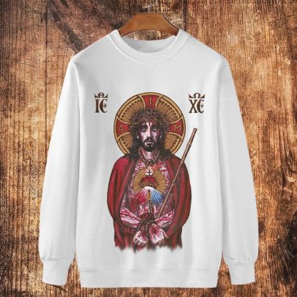 The Pain Of The Cross Cotton Crewneck Sweatshirt