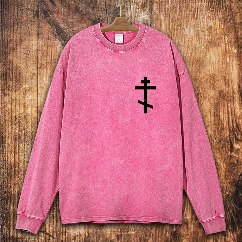Orthodoxy Keeping It Real Since 33 AD Christian Washed Sweatshirt