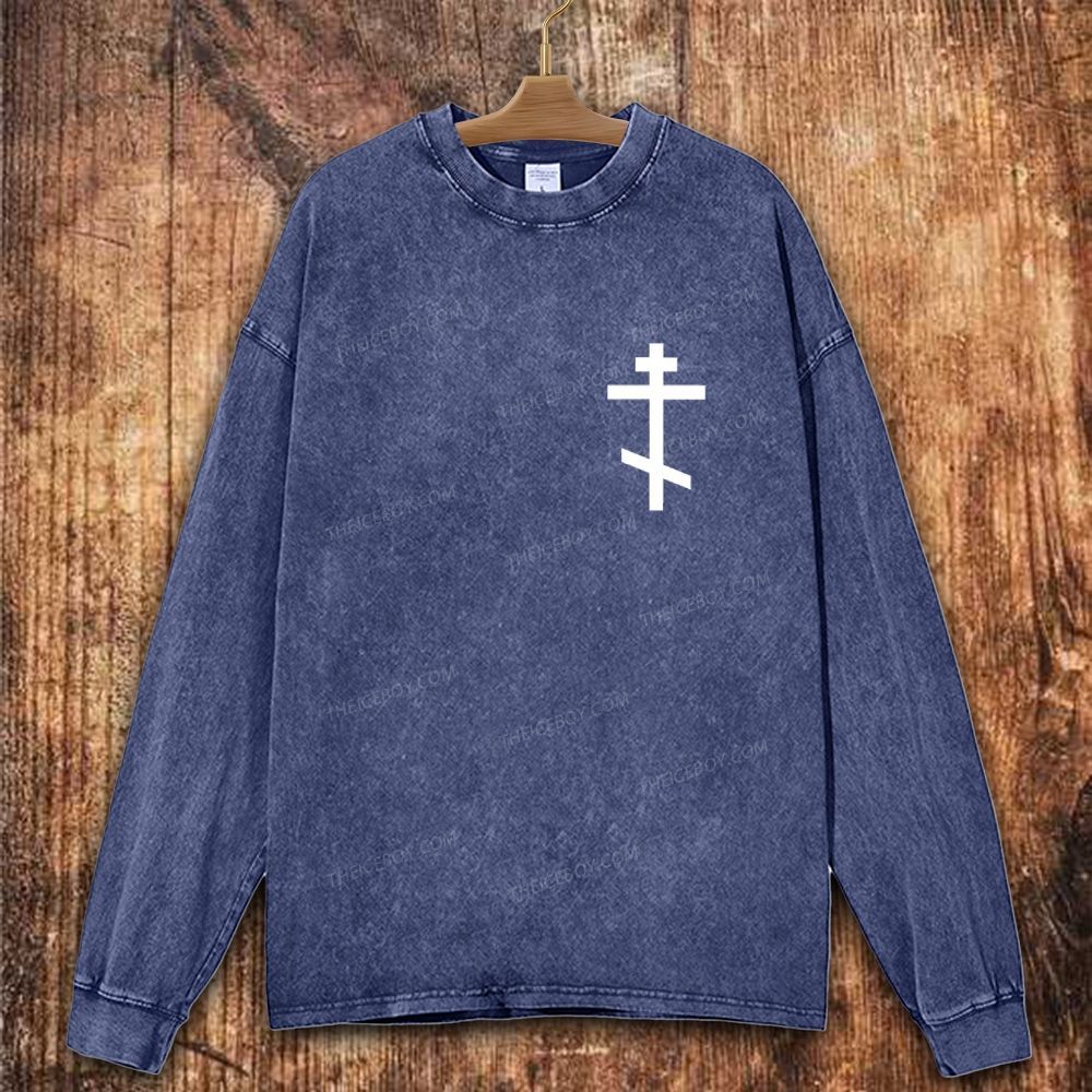 Orthodoxy Keeping It Real Since 33 AD Christian Washed Sweatshirt
