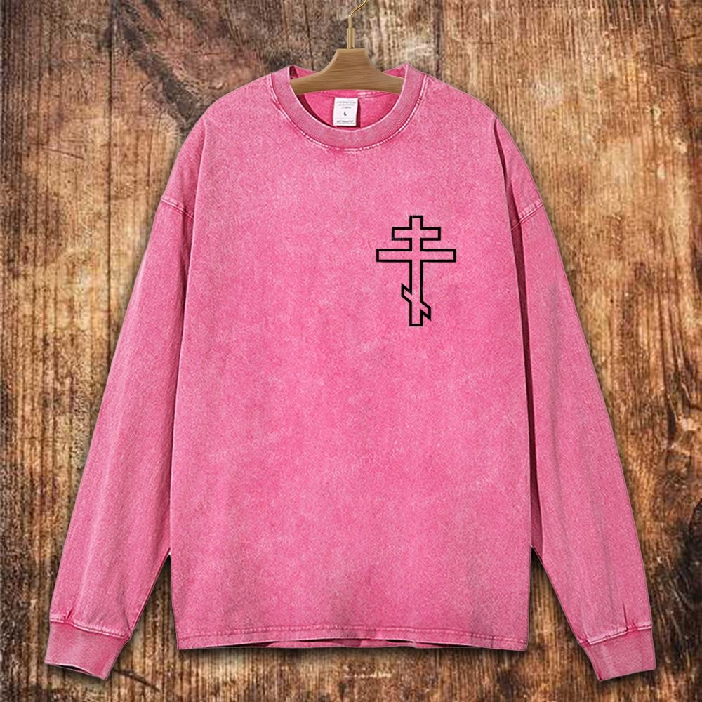 Orthodox Driven by Faith Christian Washed Sweatshirt