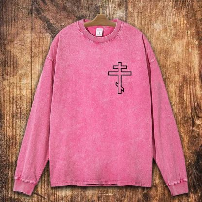 Orthodox Driven by Faith Christian Washed Sweatshirt