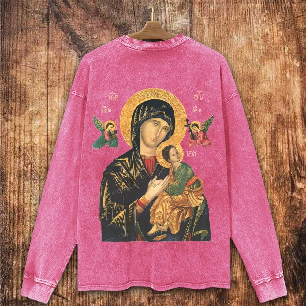 Our Lady of Perpetual Christian Washed Sweatshirt