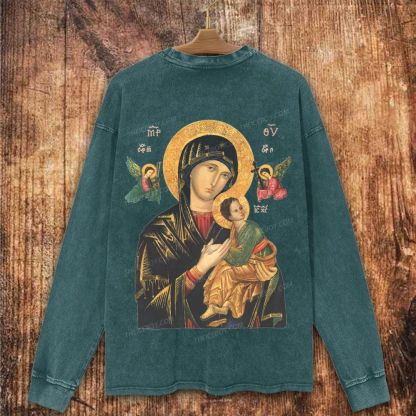 Our Lady of Perpetual Christian Washed Sweatshirt