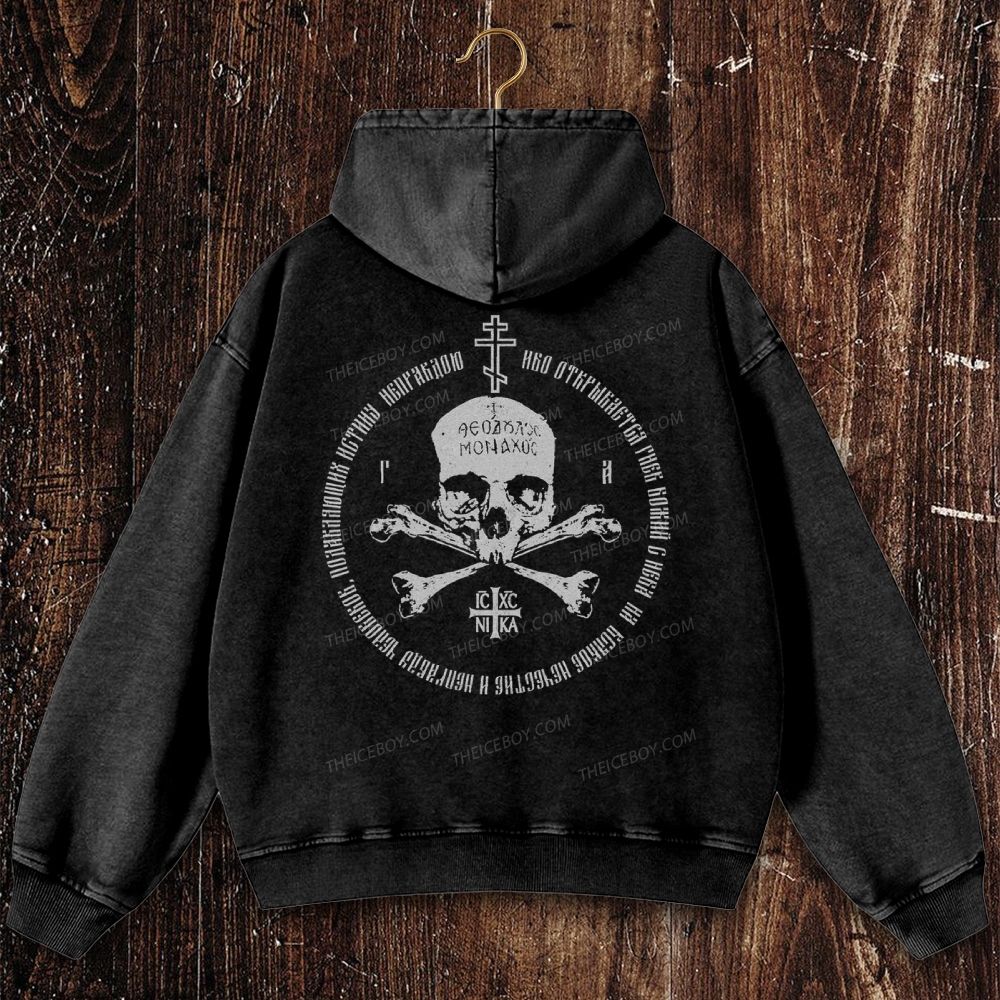 Ic Xc Ni Ka Christian Washed Hoodie