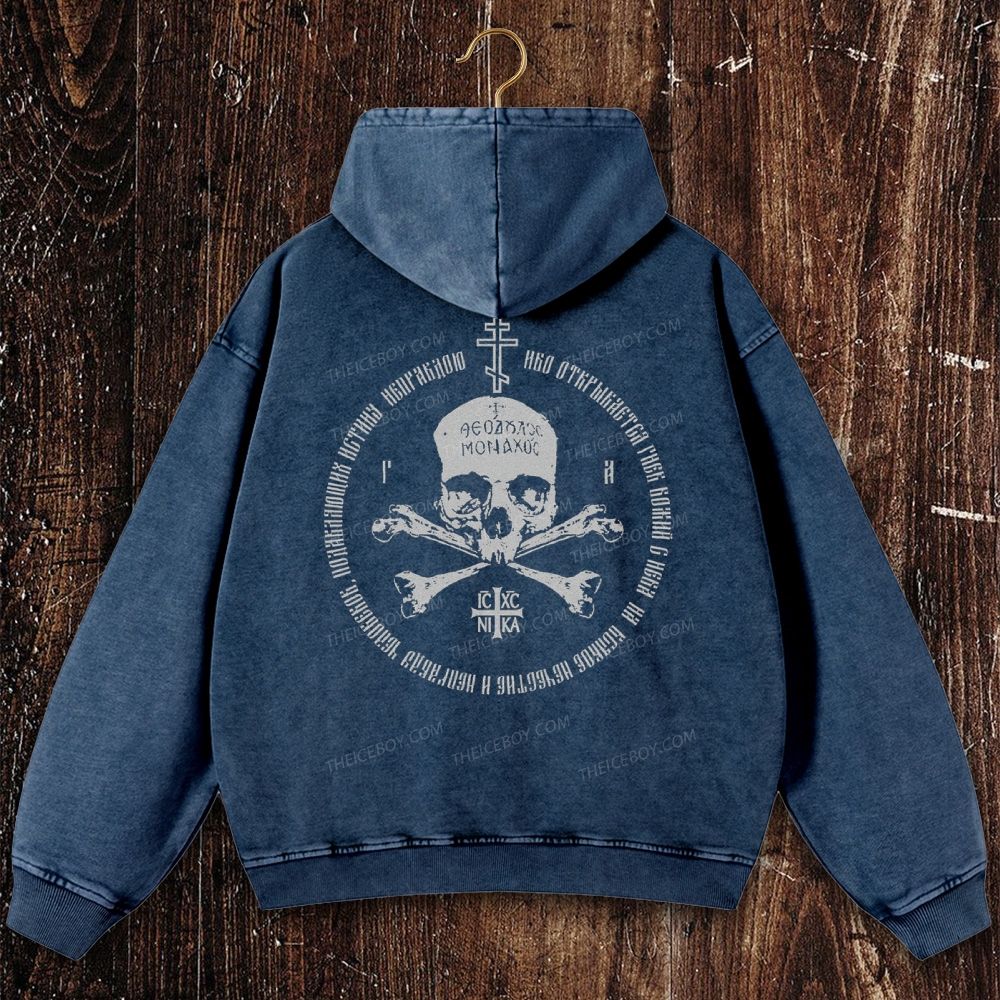 Ic Xc Ni Ka Christian Washed Hoodie
