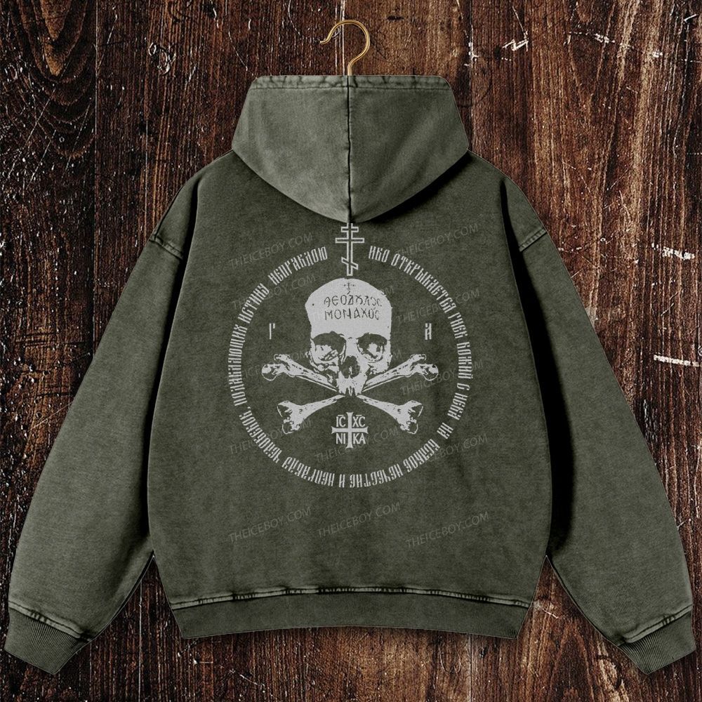Ic Xc Ni Ka Christian Washed Hoodie