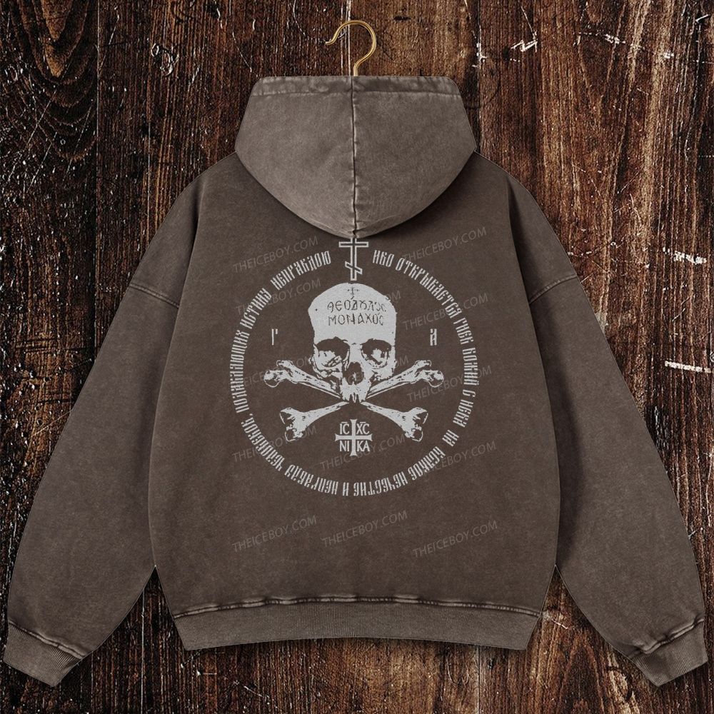 Ic Xc Ni Ka Christian Washed Hoodie