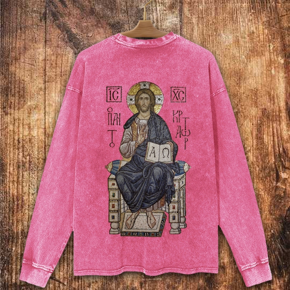 IC XC Christian Washed Sweatshirt