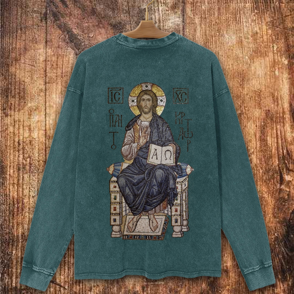 IC XC Christian Washed Sweatshirt