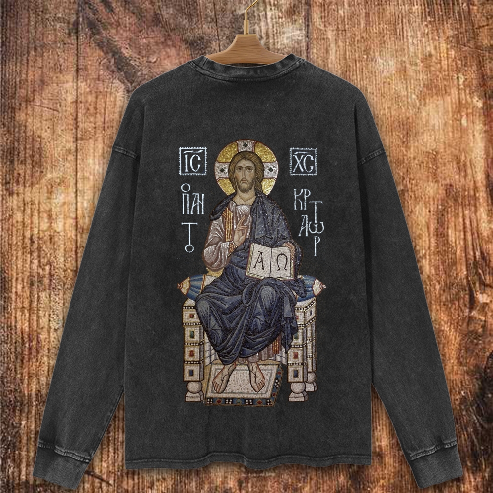 IC XC Christian Washed Sweatshirt