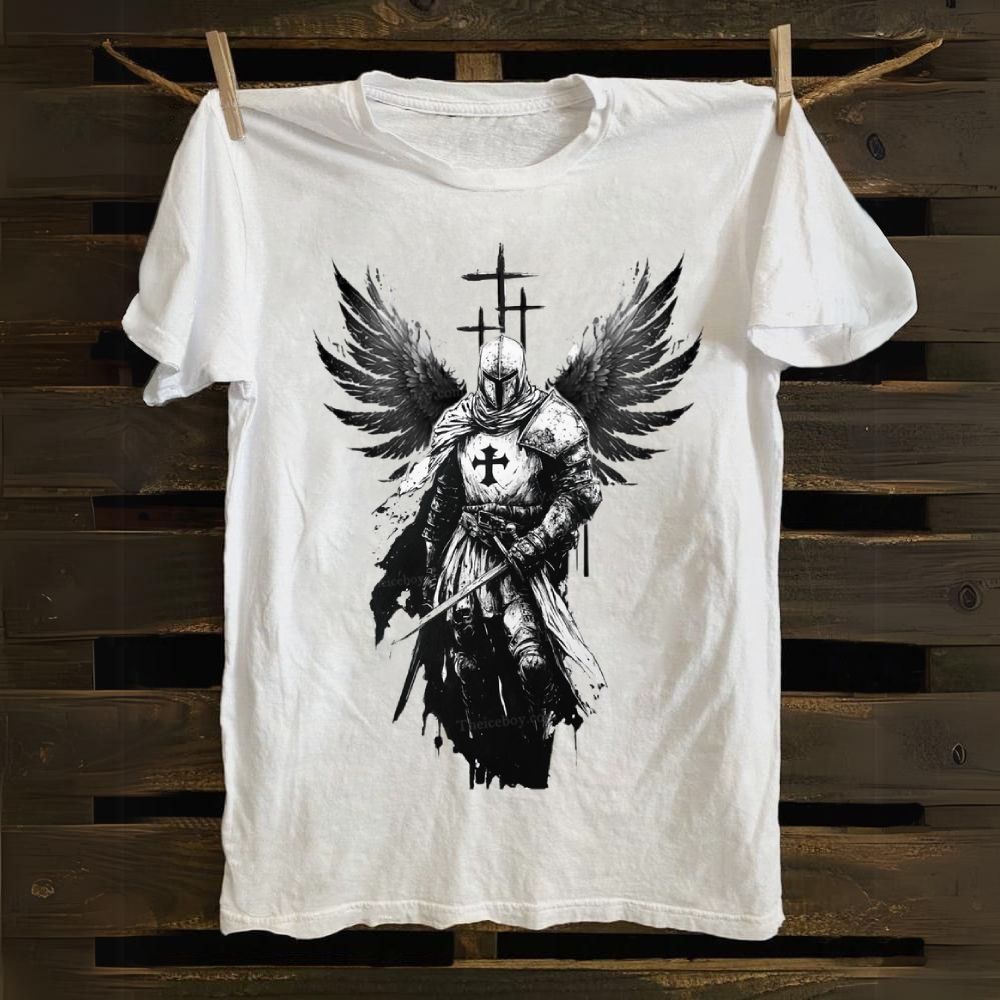 Crusader Wings Cotton T-shirt