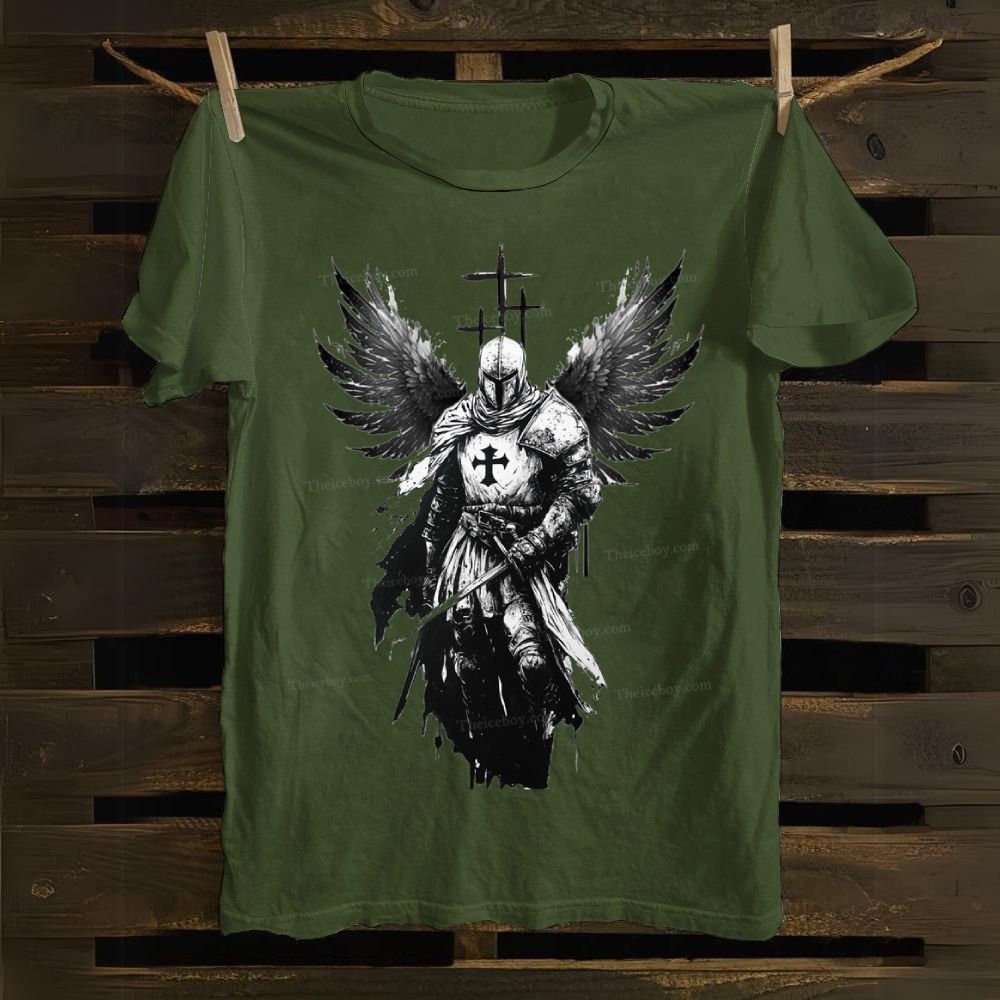 Crusader Wings Cotton T-shirt