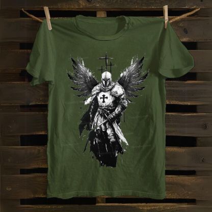 Crusader Wings Cotton T-shirt