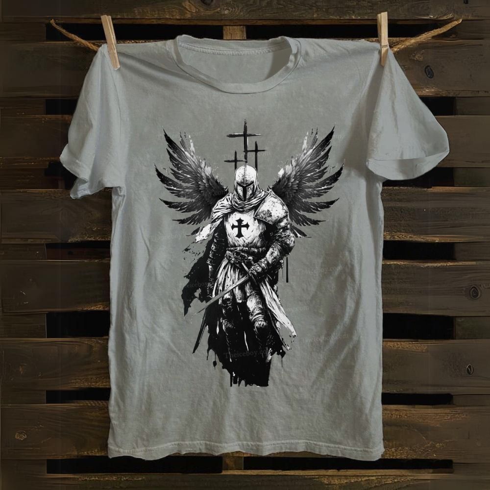 Crusader Wings Cotton T-shirt