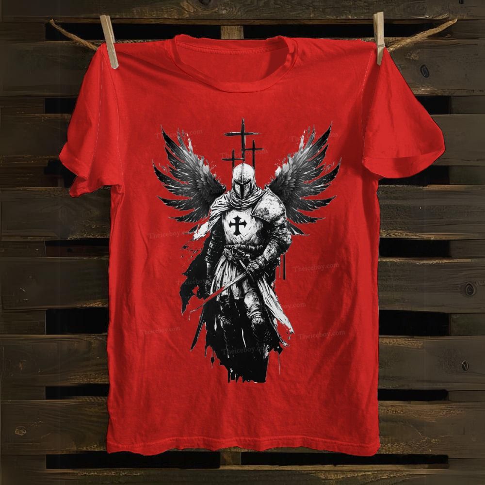 Crusader Wings Cotton T-shirt