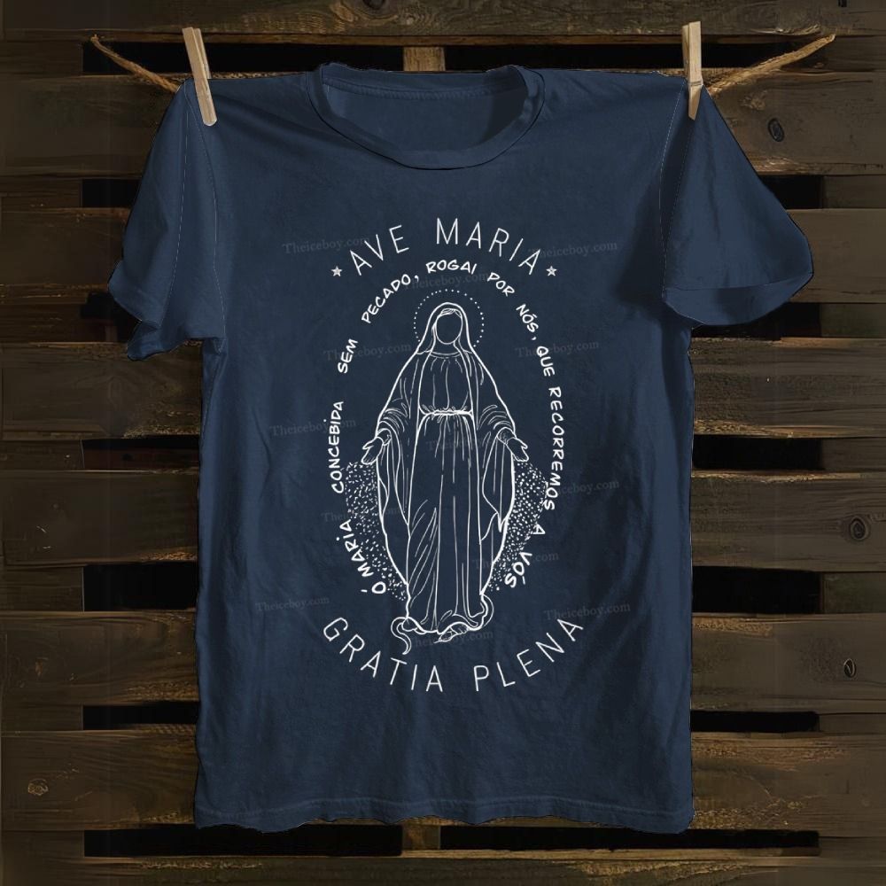 Ave Maria Gratia Plena Cotton T-shirt