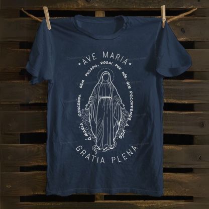 Ave Maria Gratia Plena Cotton T-shirt