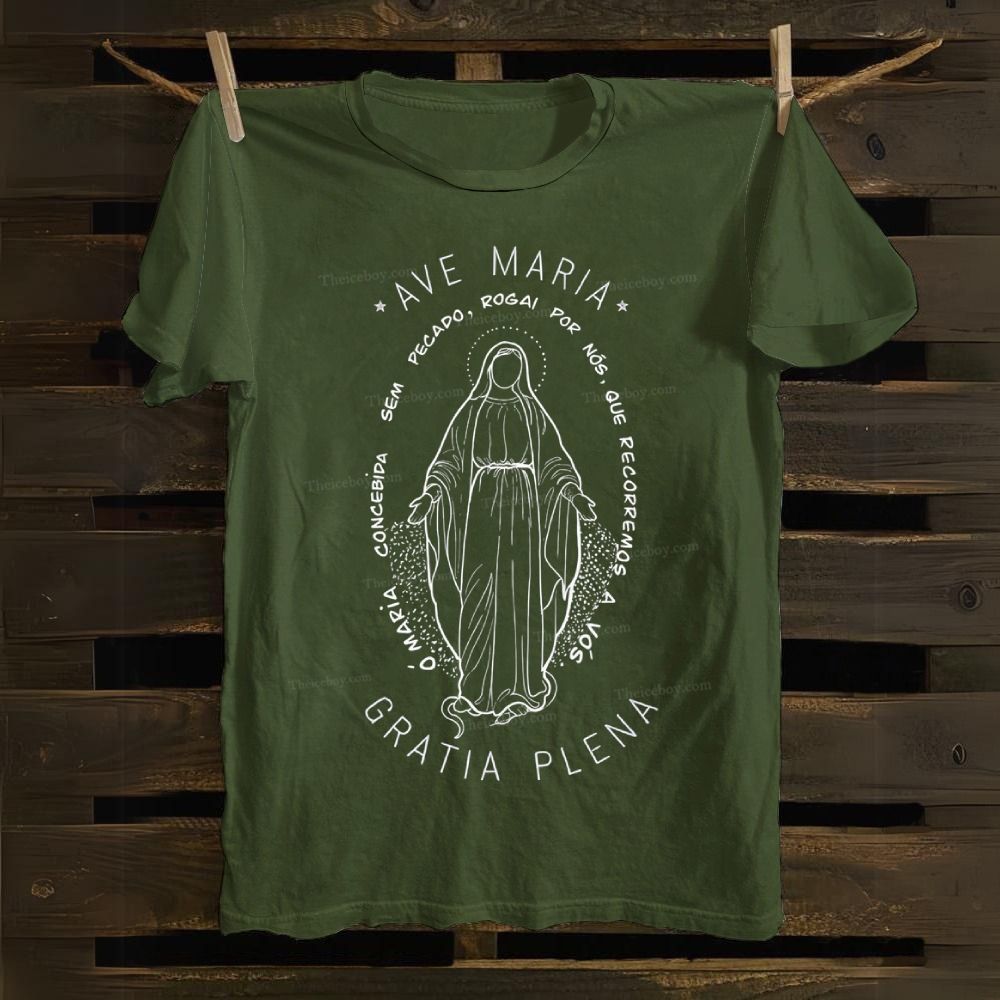 Ave Maria Gratia Plena Cotton T-shirt