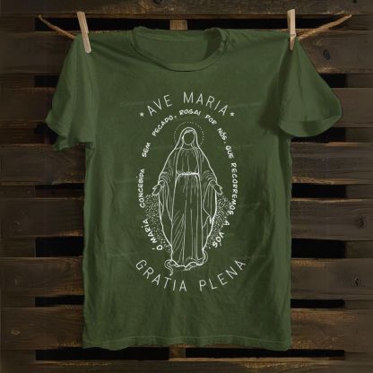 Ave Maria Gratia Plena Cotton T-shirt