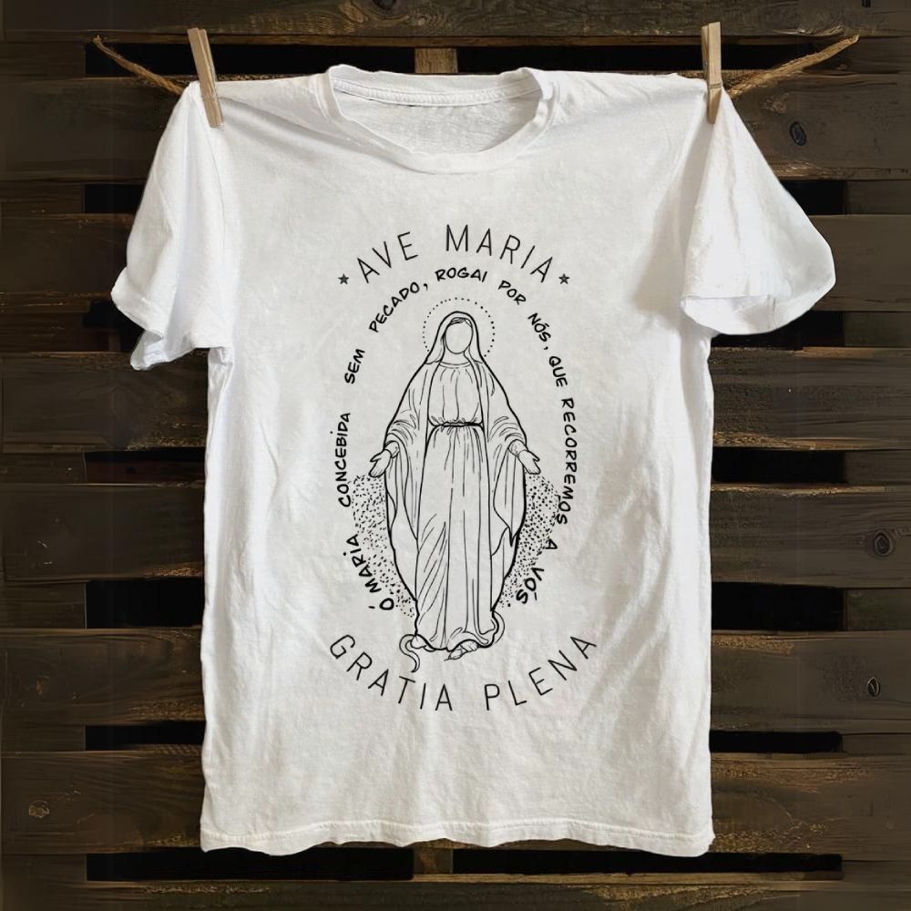 Ave Maria Gratia Plena Cotton T-shirt