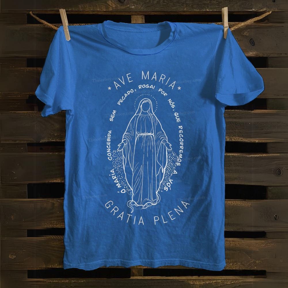 Ave Maria Gratia Plena Cotton T-shirt