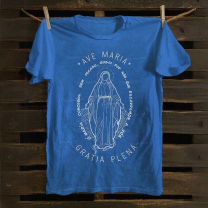 Ave Maria Gratia Plena Cotton T-shirt