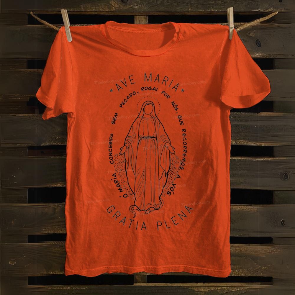Ave Maria Gratia Plena Cotton T-shirt