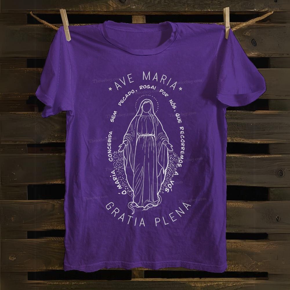 Ave Maria Gratia Plena Cotton T-shirt