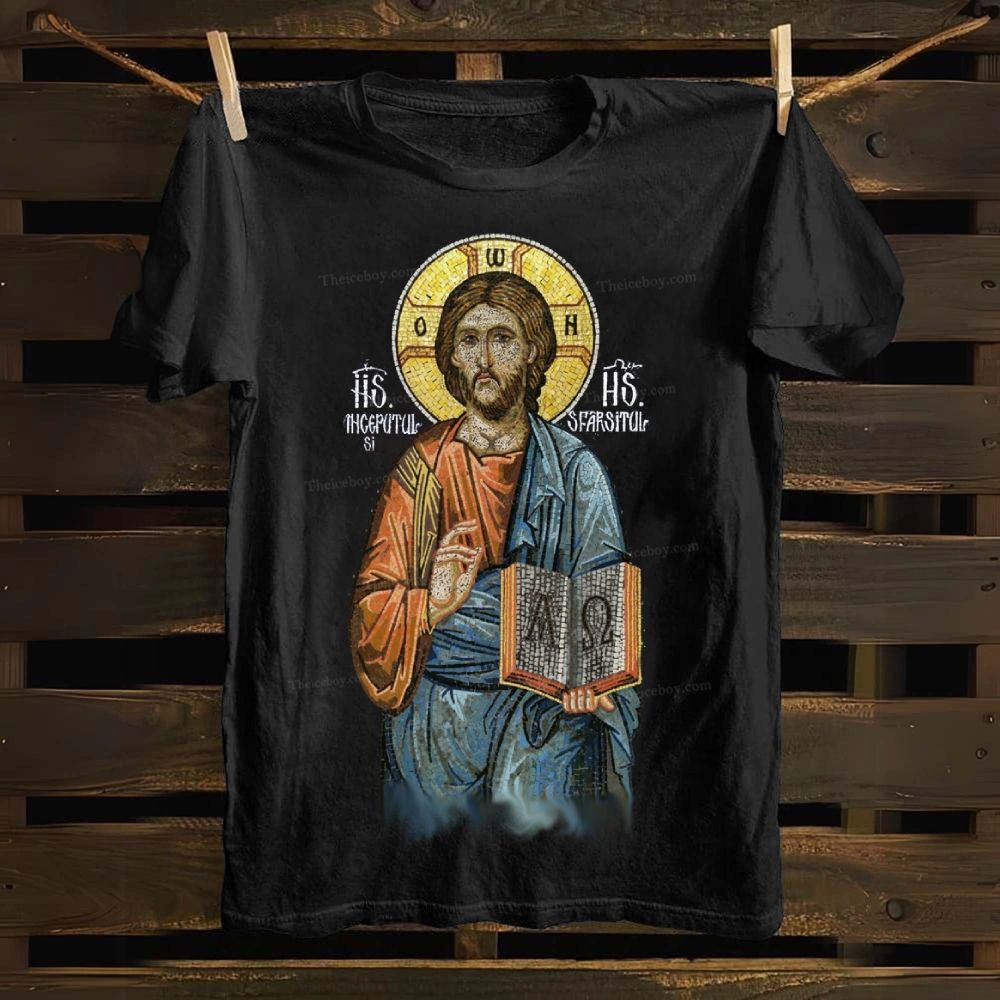 A Ω Cotton T-shirt