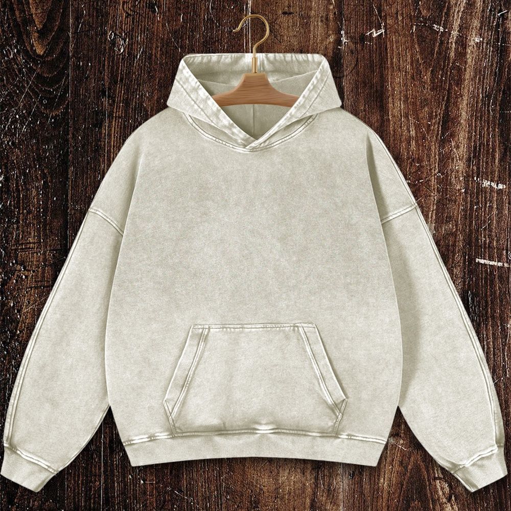 Virgin Mary Christian Washed Hoodie