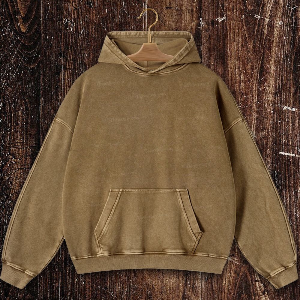 Virgin Mary Christian Washed Hoodie